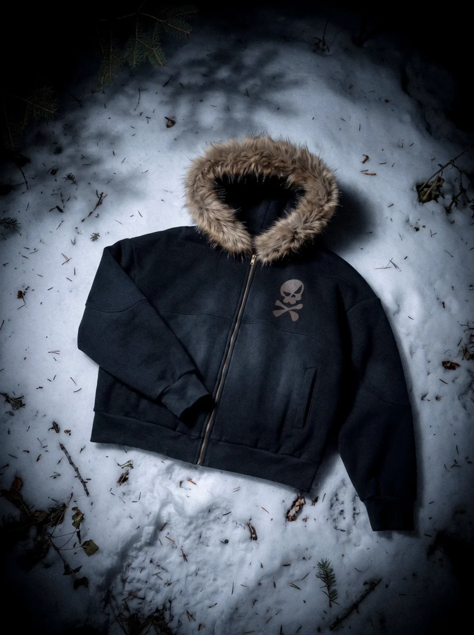Fur-Trimmed Zip Jacket